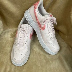 Nike Air Force 1 Low '07 Paisley Pack Pink (W) Sz 9.5 FD1448-664